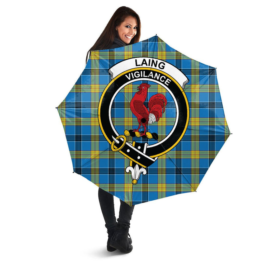 Clan Laing Tartan Crest Umbrella HS73 Clan Laing Tartan Today   
