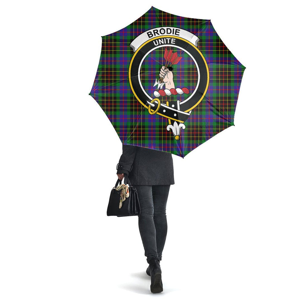 Clan Clan Brodie Hunting Modern Tartan Crest Umbrella VN50 Clan Brodie Tartan Today   