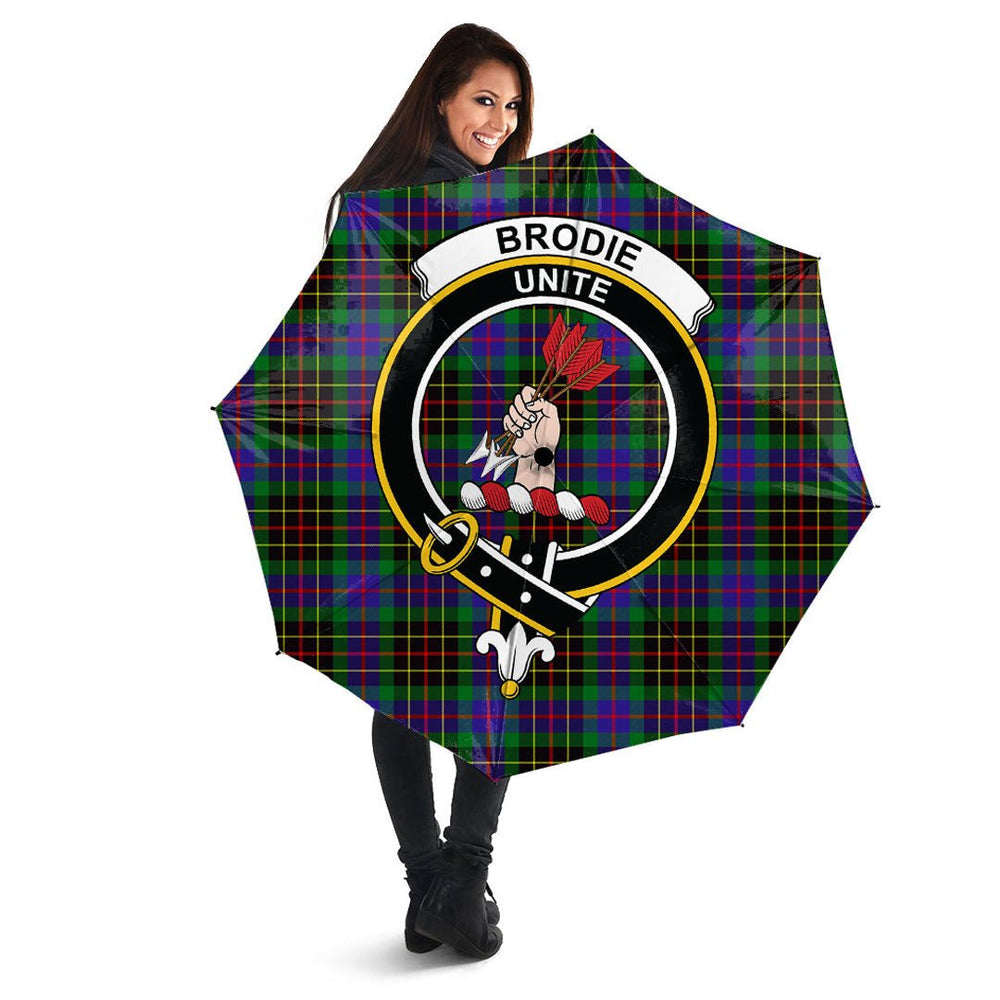 Clan Clan Brodie Hunting Modern Tartan Crest Umbrella VN50 Clan Brodie Tartan Today   