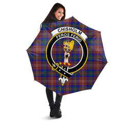 Clan Chisholm Hunting Modern Tartan Crest Umbrella TZ50 Clan Chisholm Tartan Today   