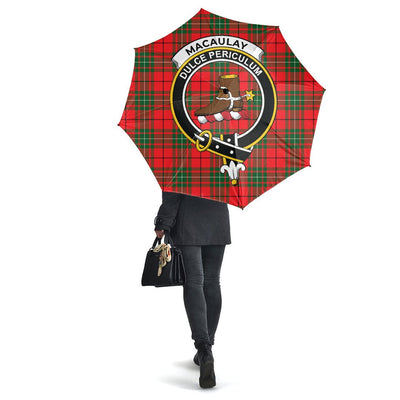 Clan MacAulay Modern Tartan Crest Umbrella MX17