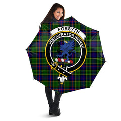 Clan Forsyth Modern Tartan Crest Umbrella IL79 Clan Forsyth Tartan Today   