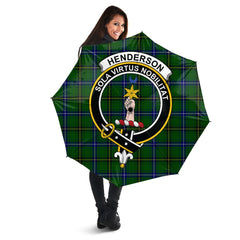 Clan Henderson Modern Tartan Crest Umbrella QG74 Clan Henderson Tartan Today   