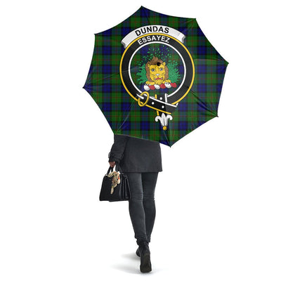 Clan Dundas Modern Tartan Crest Umbrella