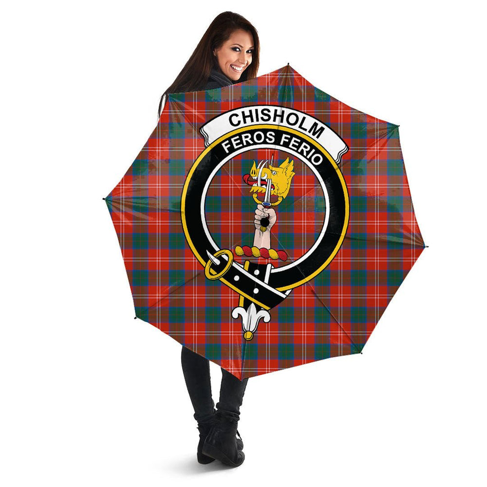 Clan Chisholm Ancient Tartan Crest Umbrella VW50 Clan Chisholm Tartan Today   