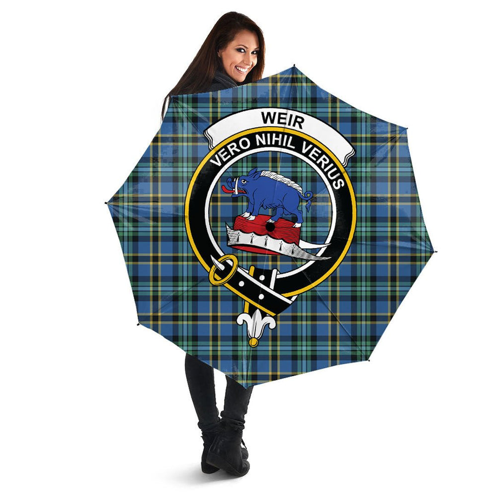Clan Weir Ancient Tartan Crest Umbrella LQ99 Clan Weir Tartan Today   