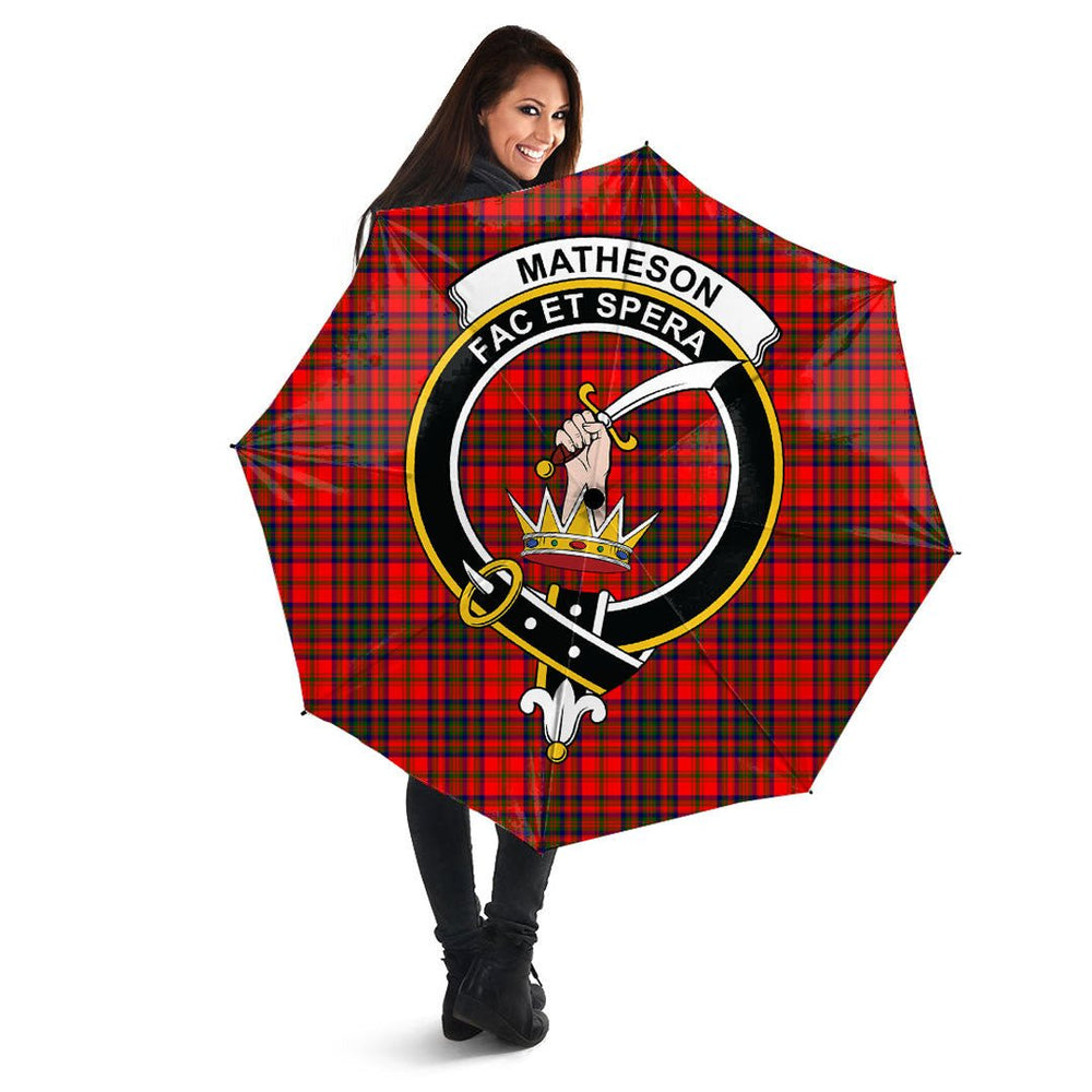 Clan Matheson Modern Tartan Crest Umbrella PZ97 Clan Matheson Tartan Today   