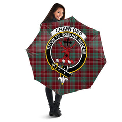 Clan Crawford Modern Tartan Crest Umbrella AH18 Clan Crawford Tartan Today   