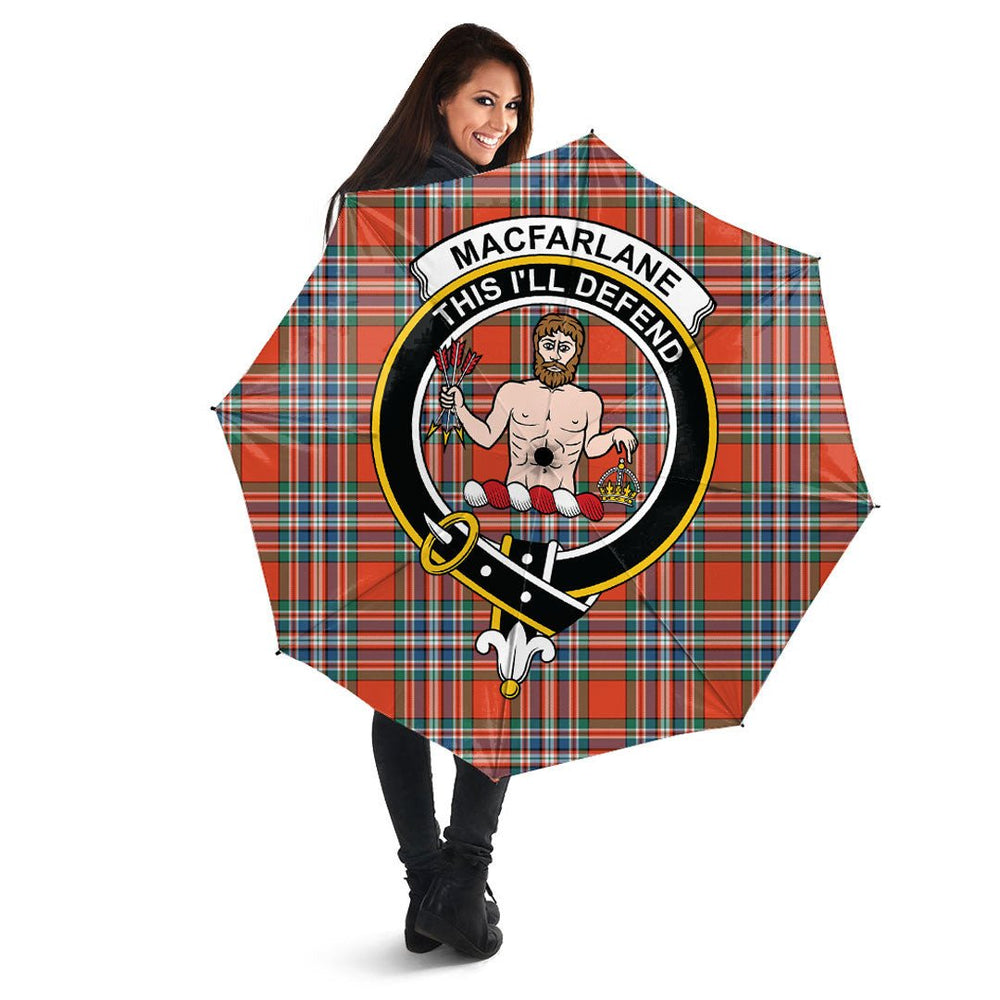 Clan MacFarlane Ancient Tartan Crest Umbrella AA85 Clan MacFarlane Tartan Today   