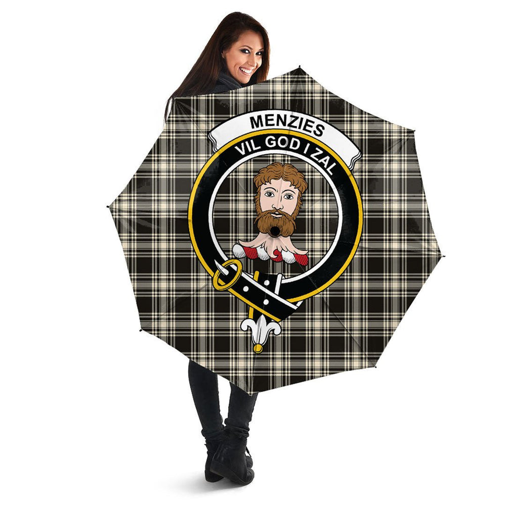 Clan Menzies Black White Ancient Tartan Crest Umbrella TR63 Clan Menzies Tartan Today   