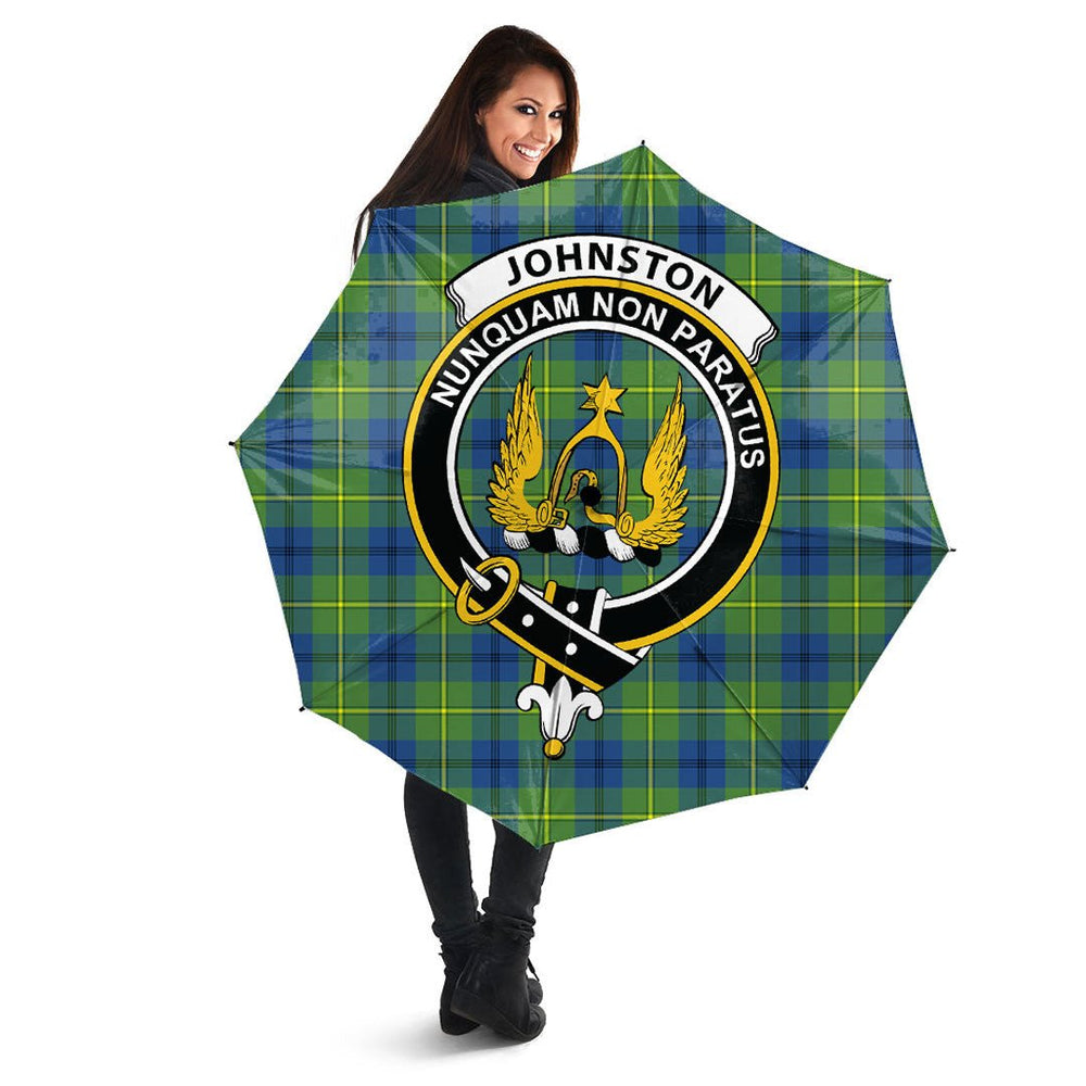Clan Johnston Ancient Tartan Crest Umbrella ZT23 Clan Johnston Tartan Today   