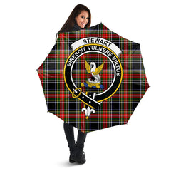 Clan Stewart Black Tartan Crest Umbrella HX77 Clan Stewart Tartan Today   