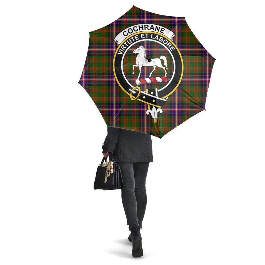 Clan Cochrane Modern Tartan Crest Umbrella KR29 Clan Cochrane Tartan Today   