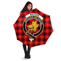 Clan MacIver Modern Tartan Crest Umbrella UI48 Clan Hall Tartan Today   
