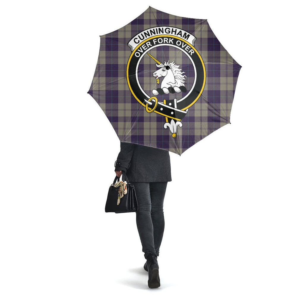 Clan Cunningham Dress Blue Dancers Tartan Crest Umbrella US50 Clan Cunningham Tartan Today   