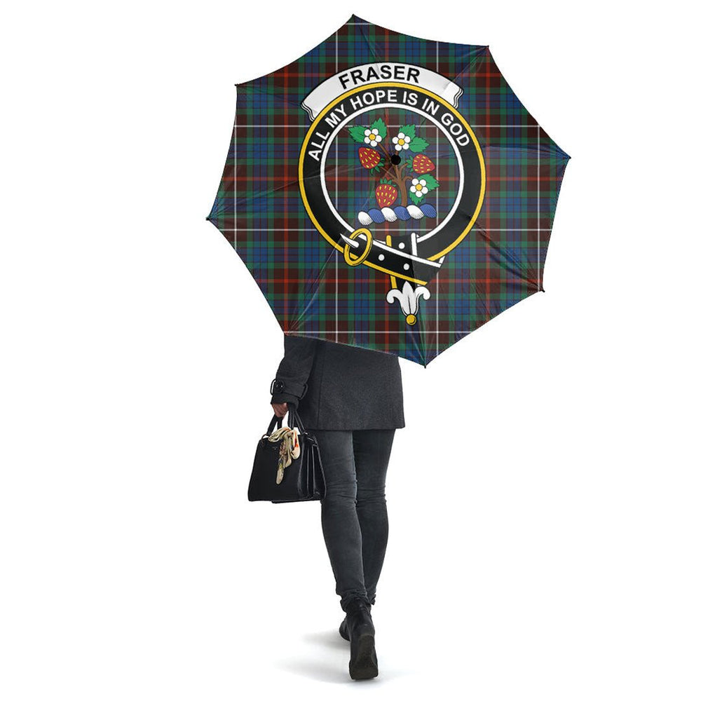 Clan Fraser Hunting Ancient Tartan Crest Umbrella ZH84 Clan Fraser Tartan Today   