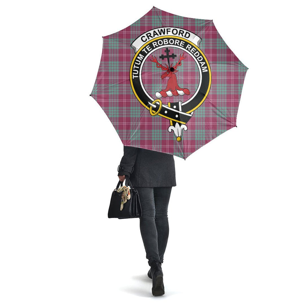 Clan Crawford Ancient Tartan Crest Umbrella IJ55 Clan Crawford Tartan Today   