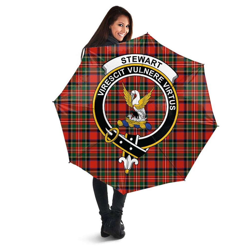 Clan Stewart Royal Modern Tartan Crest Umbrella UP19 Clan Stewart Tartan Today   
