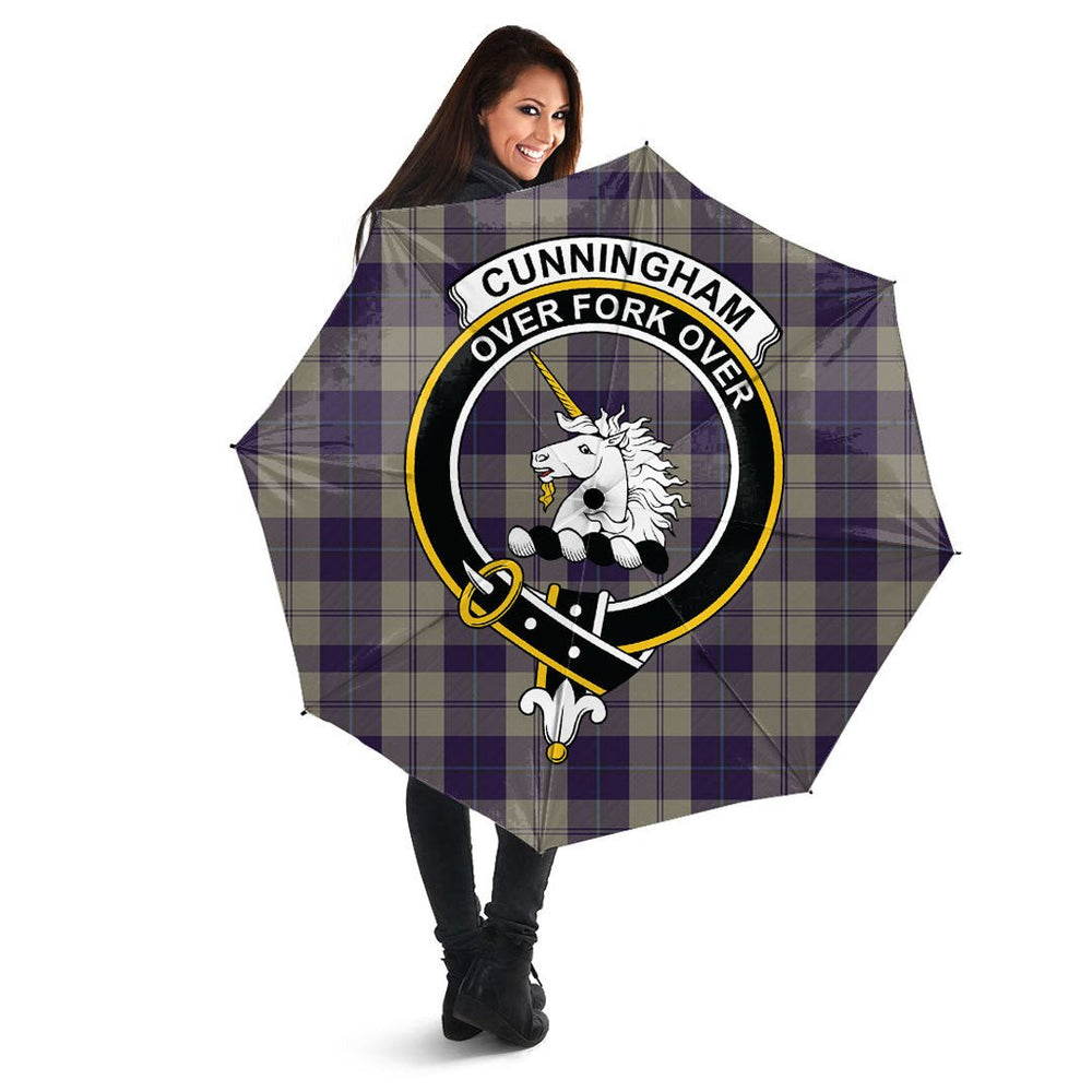 Clan Cunningham Dress Blue Dancers Tartan Crest Umbrella US50 Clan Cunningham Tartan Today   