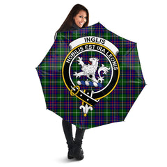 Clan Clan Inglis Modern Tartan Crest Umbrella LV18 Clan Inglis Tartan Today   
