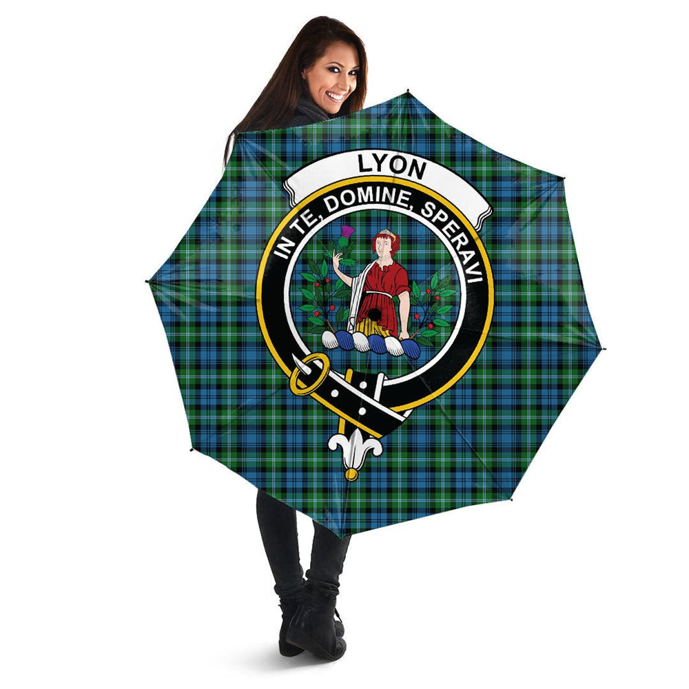 Clan Lyon Tartan Crest Umbrella QM20 Clan Hall Tartan Today   
