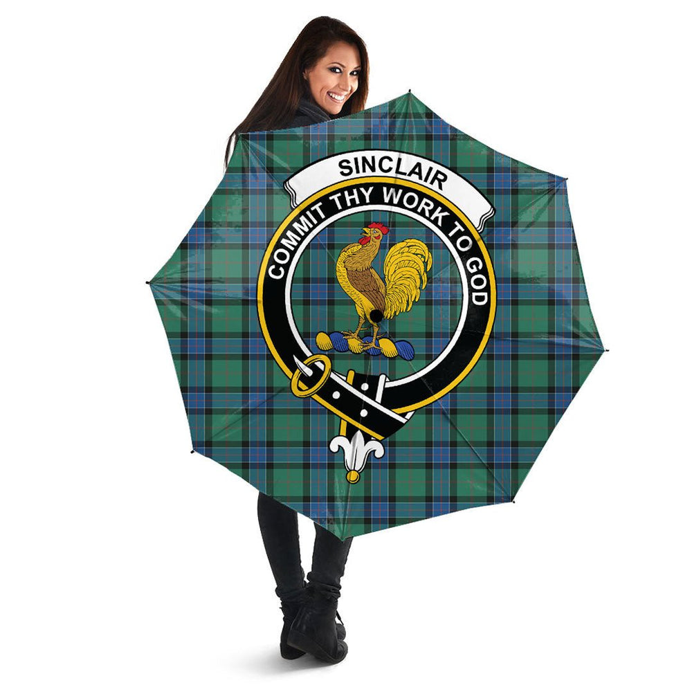 Clan Sinclair Hunting Ancient Tartan Crest Umbrella EW53 Clan Sinclair Tartan Today   