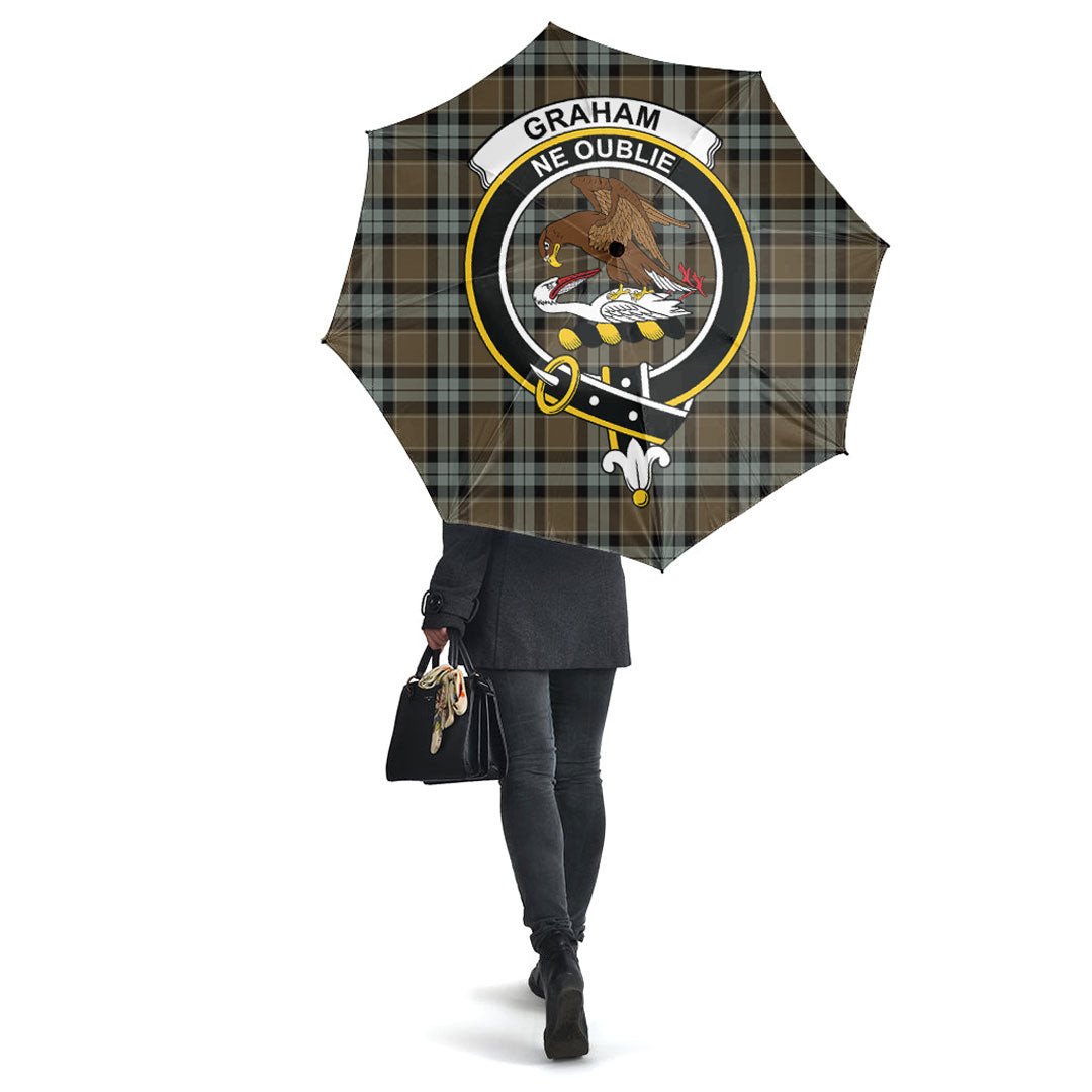 Clan Graham of Menteith Weathered Tartan Crest Umbrella RD85 Clan Graham Tartan Today   