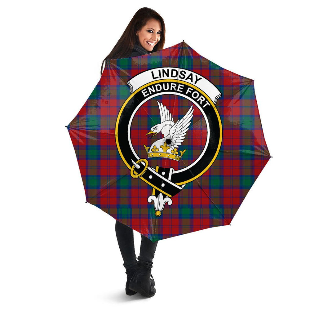 Clan Lindsay Modern Tartan Crest Umbrella KC69 Clan Lindsay Tartan Today   