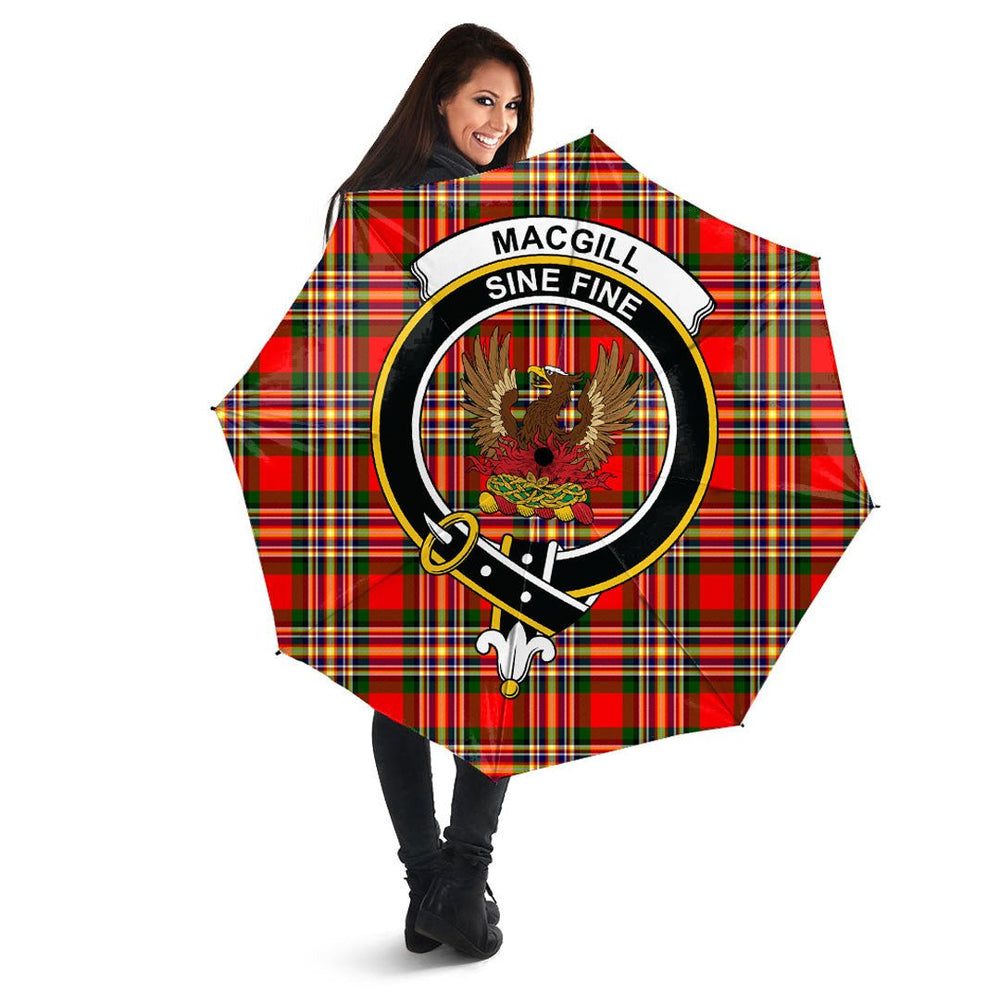 Clan MacGill Modern Tartan Crest Umbrella RG52 Clan MacGill Tartan Today   