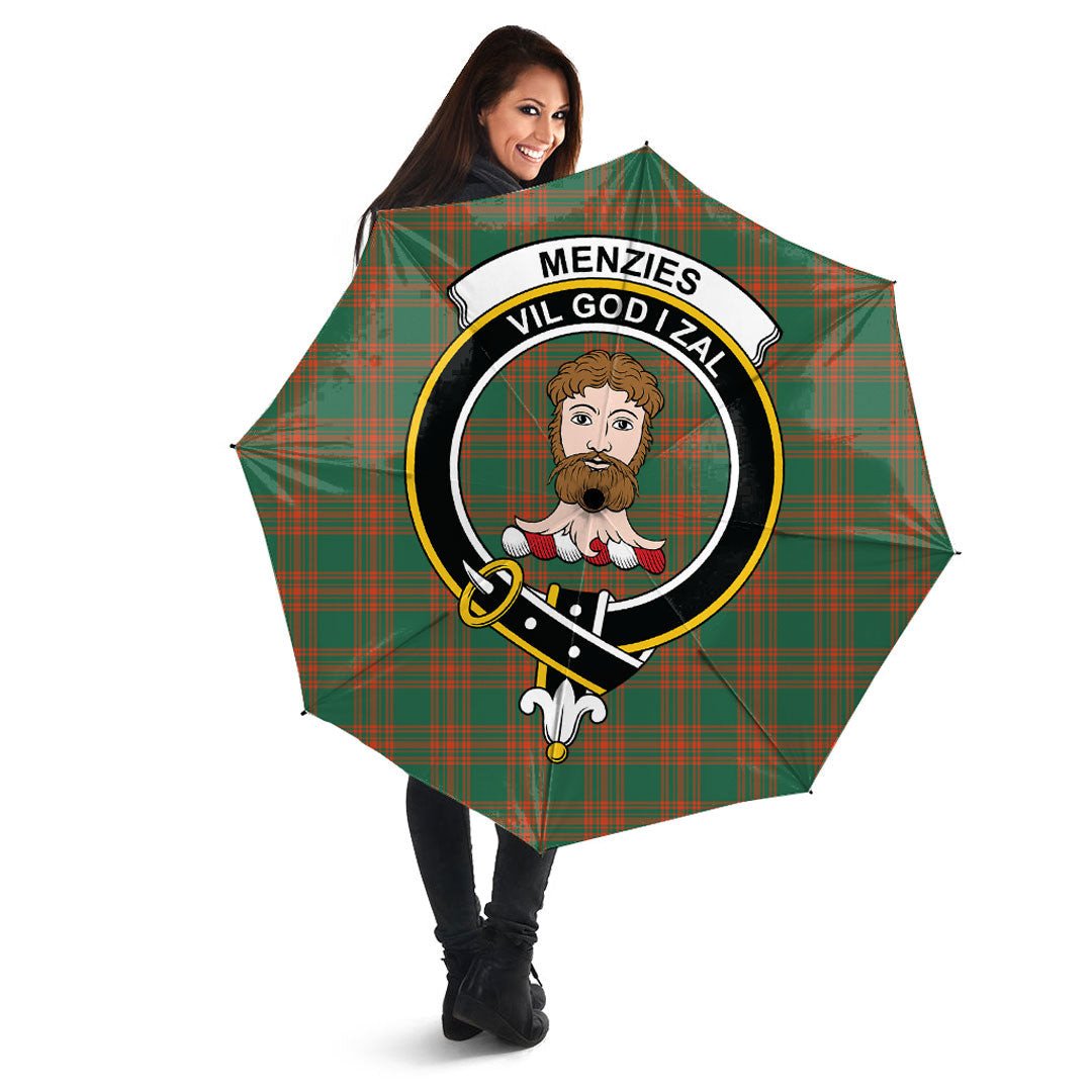 Clan Menzies Green Ancient Tartan Crest Umbrella UN32 Clan Menzies Tartan Today   