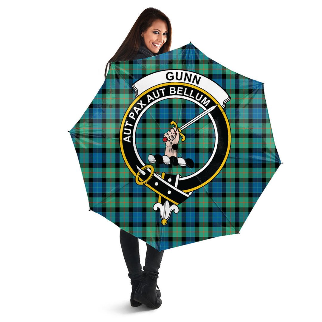 Clan Gunn Ancient Tartan Crest Umbrella CH75 Clan Gunn Tartan Today   