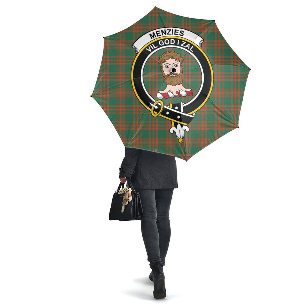 Clan Menzies Green Ancient Tartan Crest Umbrella UN32 Clan Menzies Tartan Today   