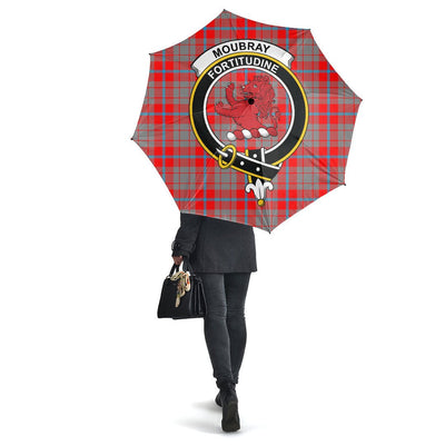 Clan Moubray Tartan Crest Umbrella