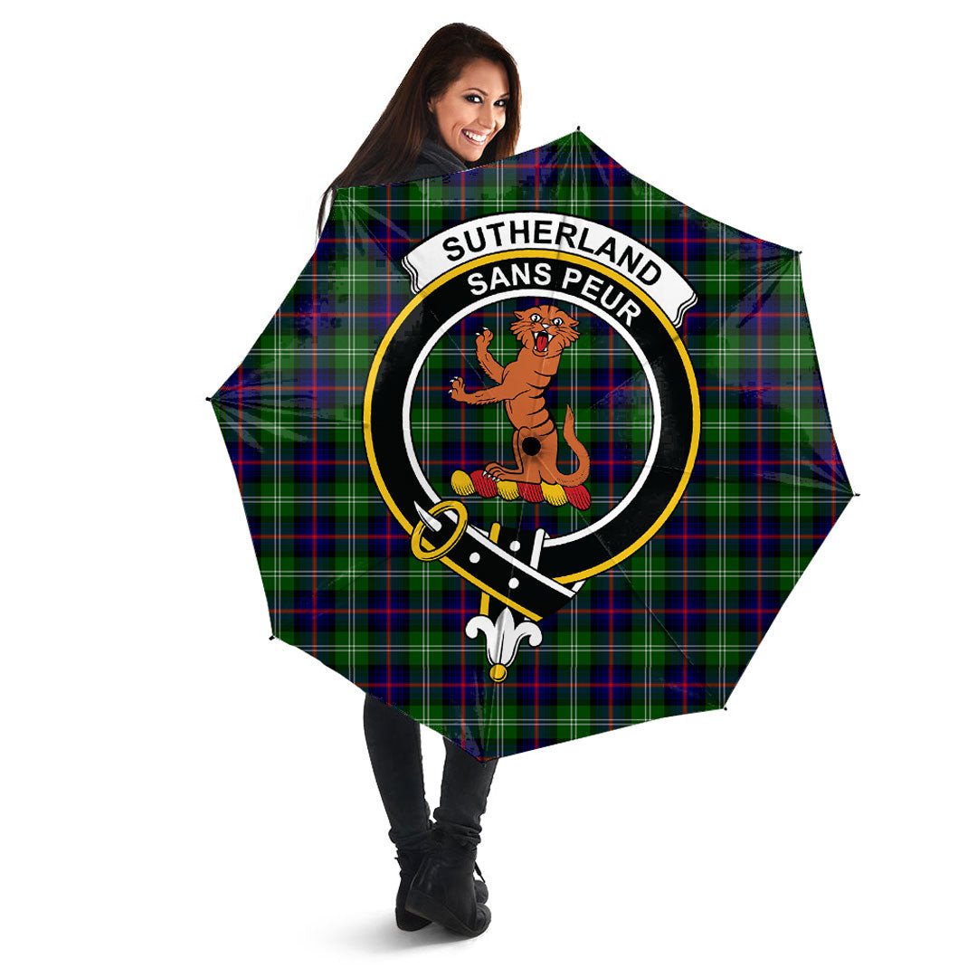 Clan Sutherland Modern Tartan Crest Umbrella RS22 Clan Sutherland Tartan Today   