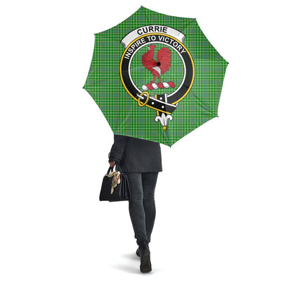Clan Currie Tartan Crest Umbrella