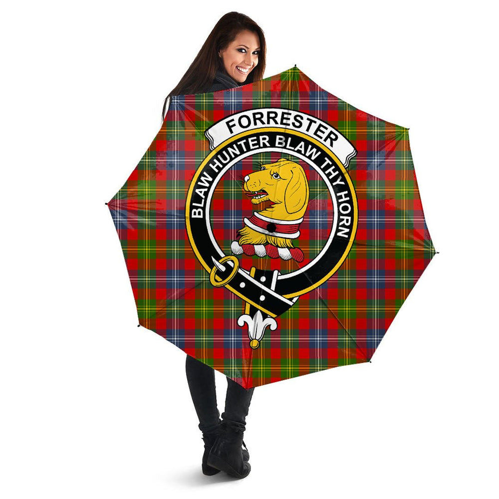 Clan Forrester Tartan Crest Umbrella UR65 Clan Forrester Tartan Today   