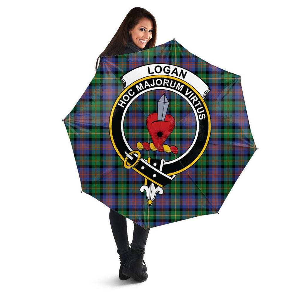 Clan Logan Ancient Tartan Crest Umbrella GK87 Clan Logan Tartan Today   