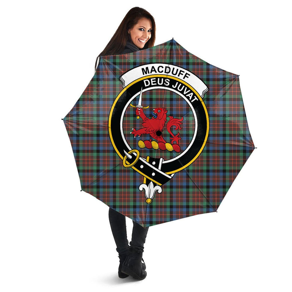 Clan MacDuff Hunting Ancient Tartan Crest Umbrella QM44 Clan MacDuff Tartan Today   