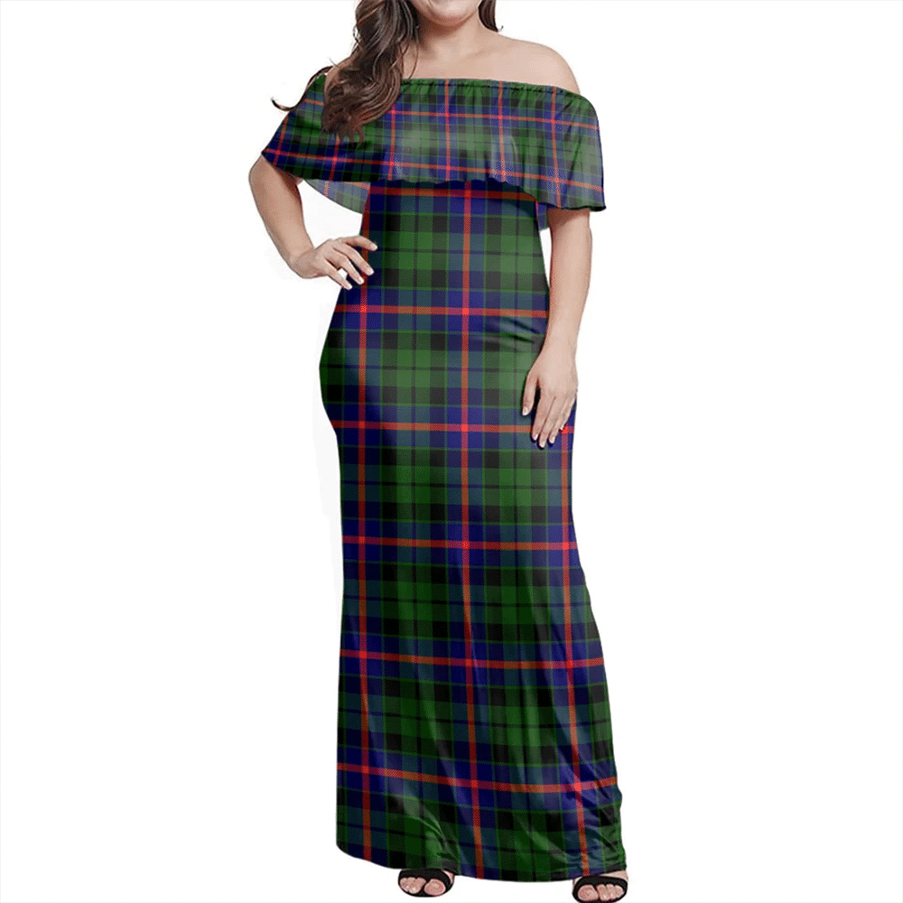 Clan Morrison Modern Tartan Hawaii Dress GC75 Clan Morrison Tartan Hawaii Dress   