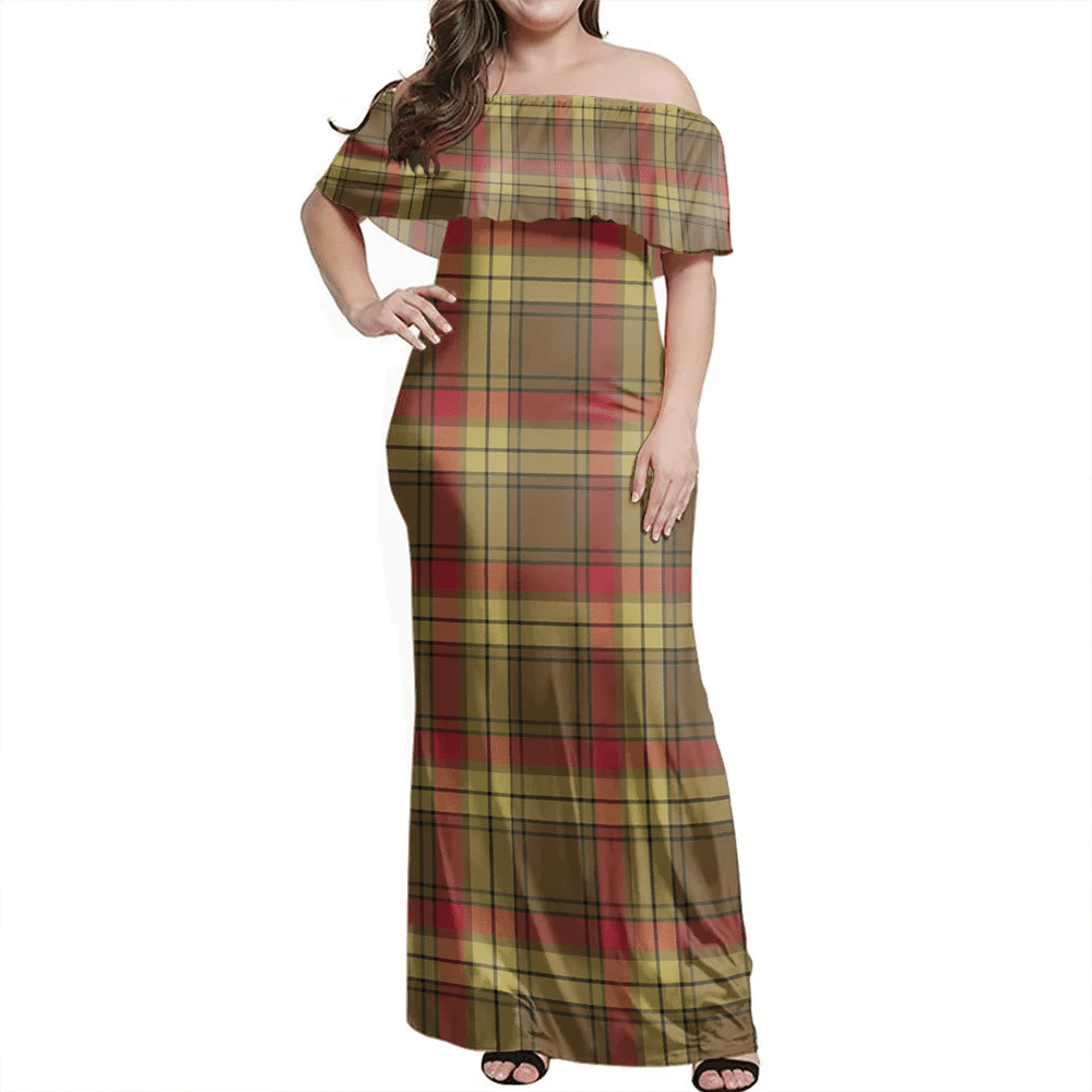 Clan MacMillan Old Weathered Tartan Hawaii Dress AX77 Clan MacMillan Tartan Hawaii Dress   