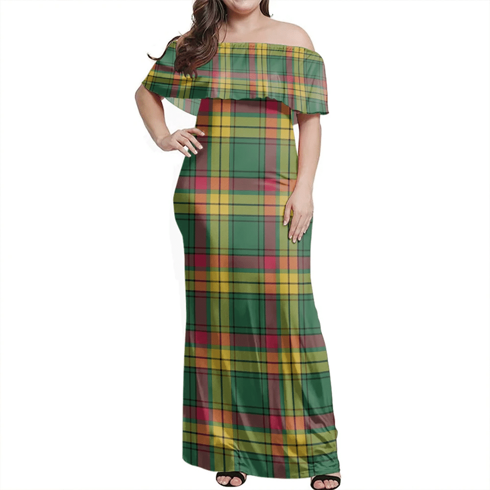 Clan MacMillan Old Ancient Tartan Hawaii Dress LM28 Clan MacMillan Tartan Hawaii Dress   