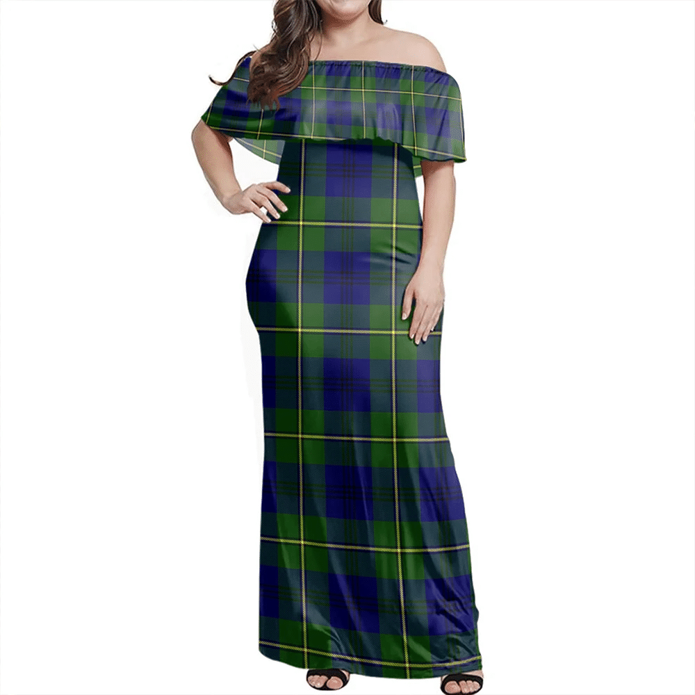 Clan Johnston Modern Tartan Hawaii Dress JB46 Clan Johnston Tartan Hawaii Dress   