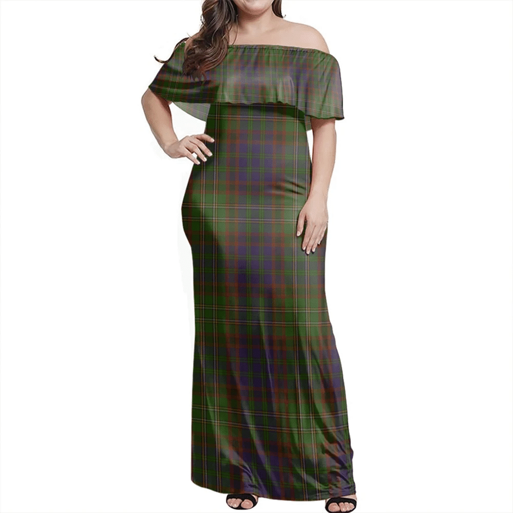 Clan Cunningham Hunting Modern Tartan Hawaii Dress EH59 Clan Cunningham Tartan Hawaii Dress   