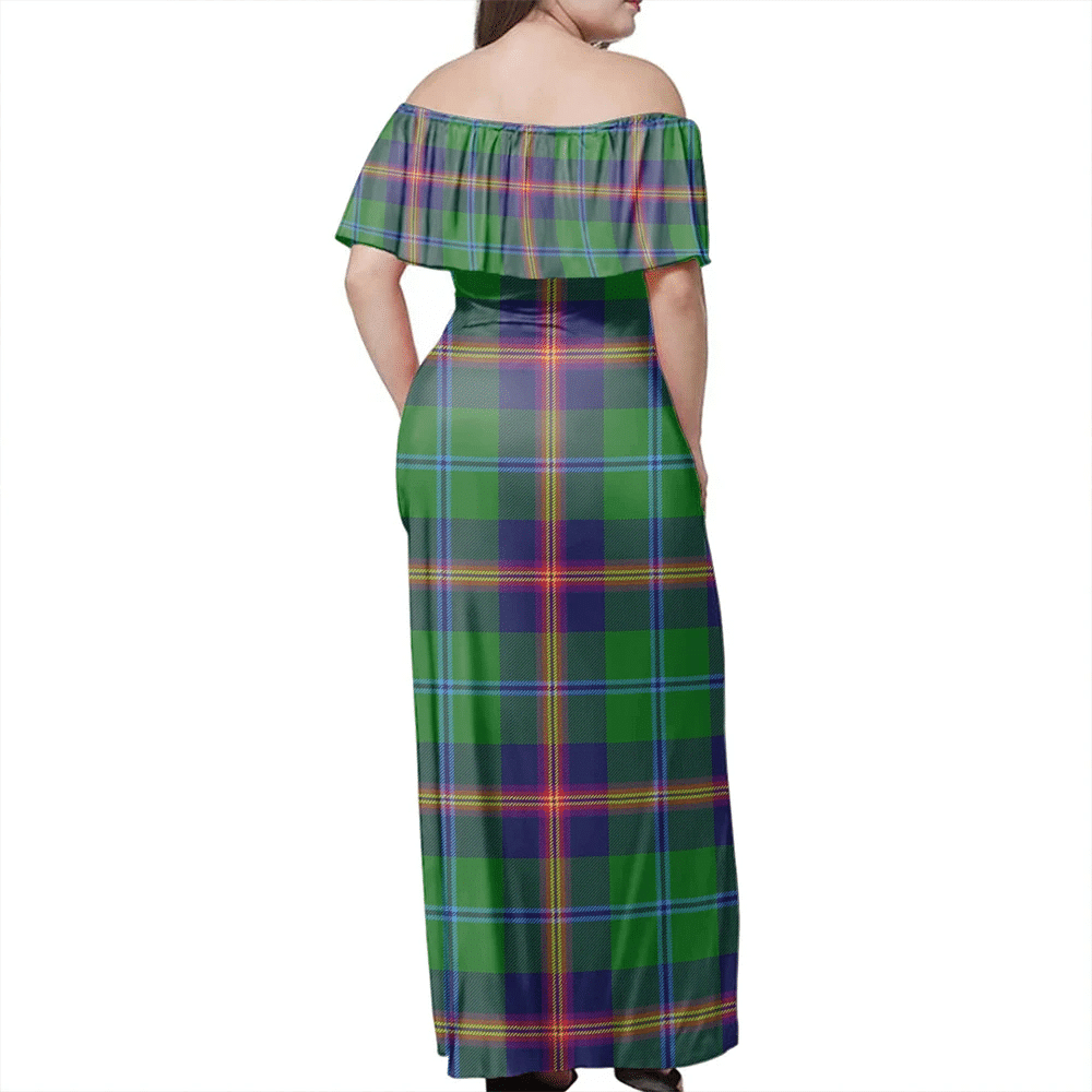 Clan Young Modern Tartan Hawaii Dress YX51 Clan Young Tartan Hawaii Dress   