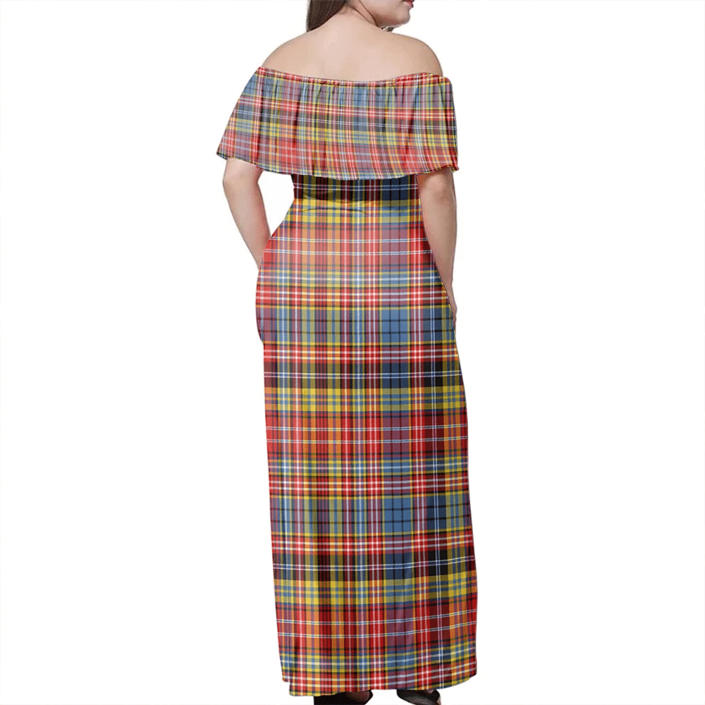 Clan Drummond Of Strathallan Tartan Hawaii Dress BT68 Clan Hall Tartan Hawaii Dress   