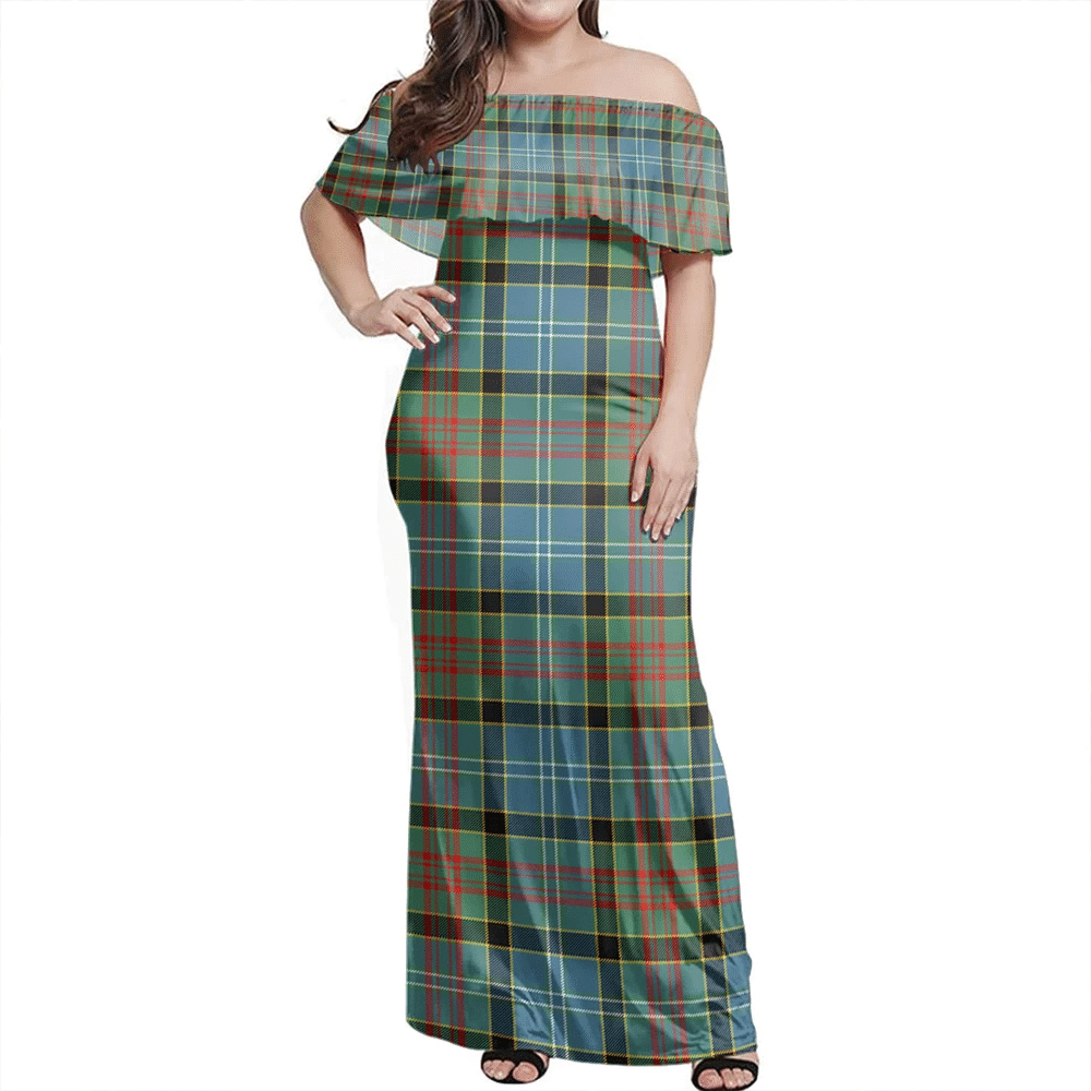 Clan Paisley District Tartan Hawaii Dress VE97 Clan Paisley Tartan Hawaii Dress   