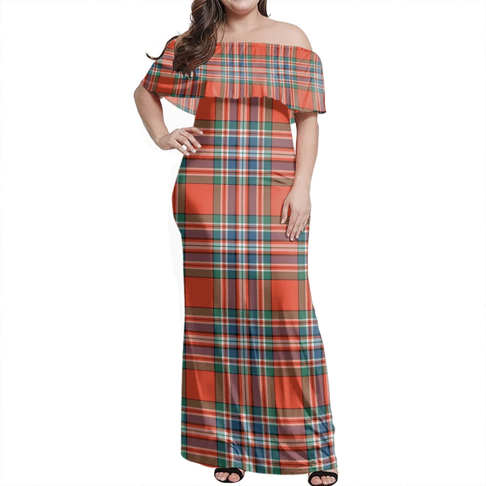 Clan MacFarlane Ancient Tartan Hawaii Dress BE97 Clan MacFarlane Tartan Hawaii Dress   