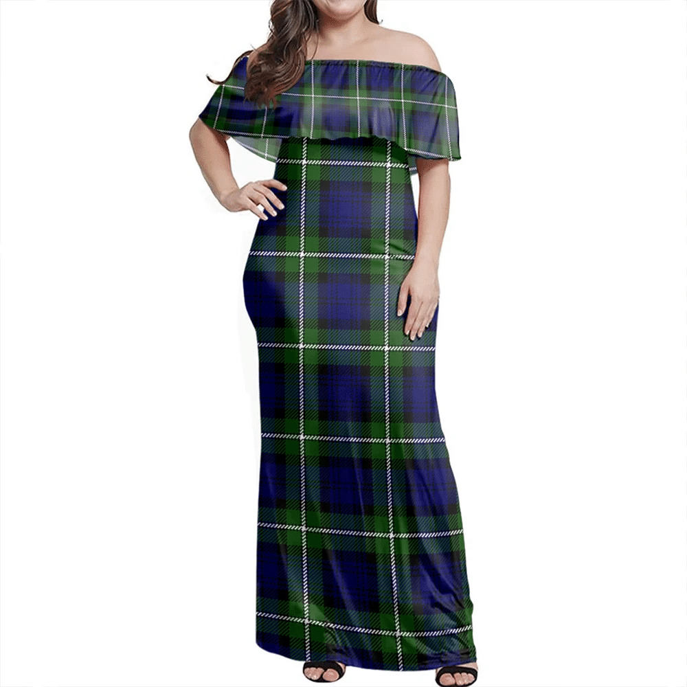 Clan Forbes Modern Tartan Hawaii Dress WM64 Clan Forbes Tartan Hawaii Dress   