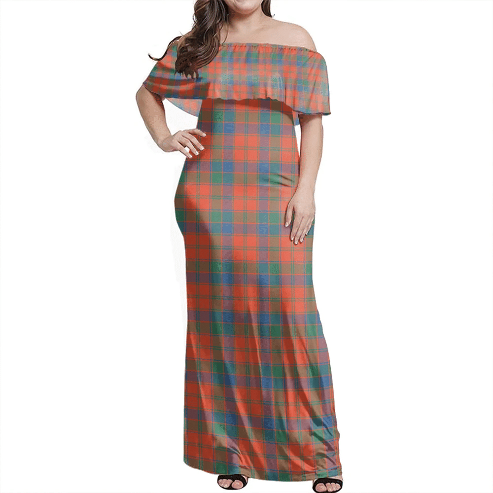 Clan Robertson Ancient Tartan Hawaii Dress PH86 Clan Robertson Tartan Hawaii Dress   