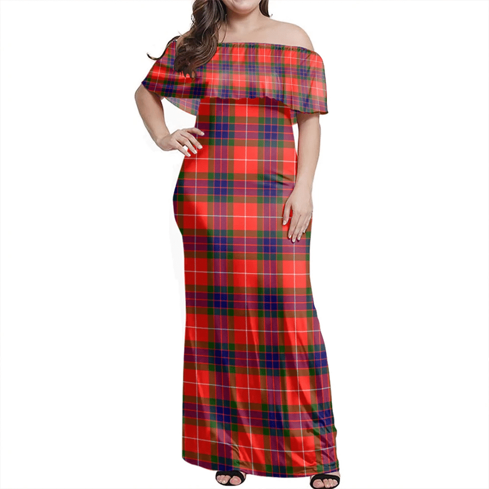 Clan Fraser Modern Tartan Hawaii Dress EI69 Clan Fraser Tartan Hawaii Dress   
